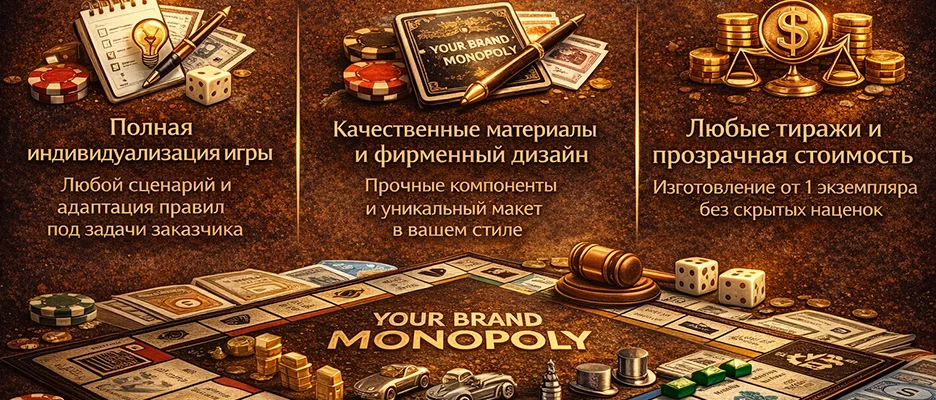 Игра монополия на заказ